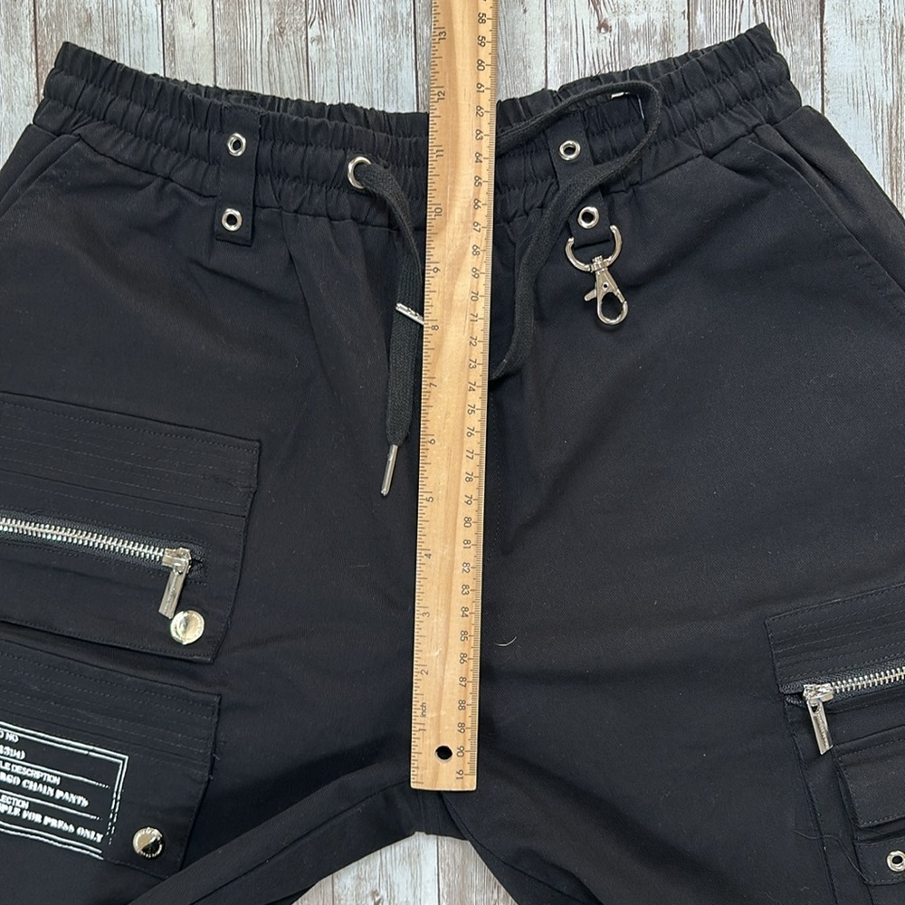 Maniere De Voir Black Cargo Joggers - Picture 16 of 16